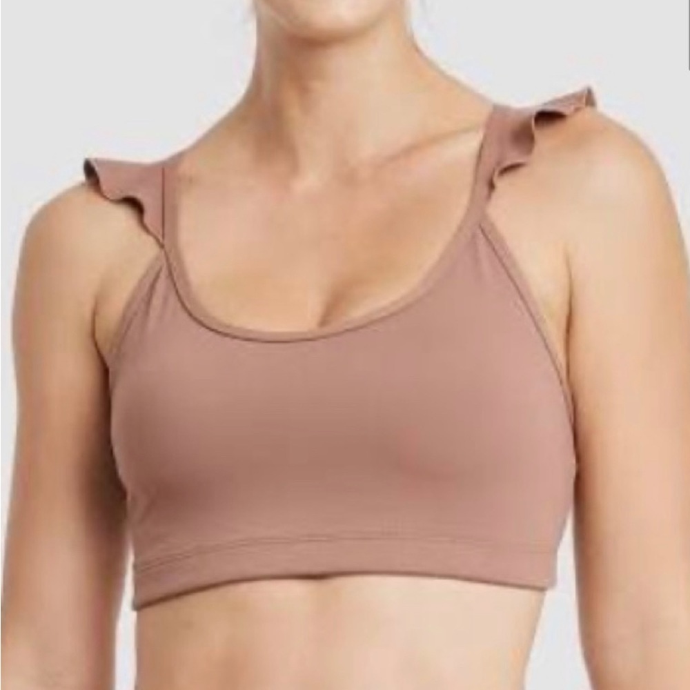 JoyLab ruffled Racerback yoga sports bra